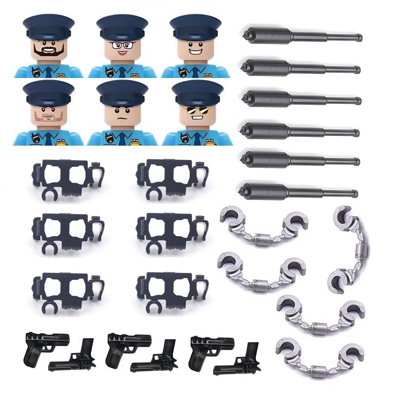 6 SZT./ZESTAW Kajdanki Policji – Lego Set Creator recenzja i cena